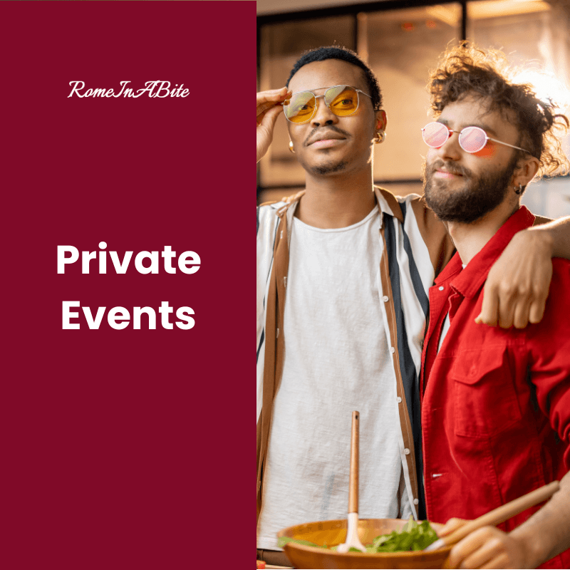 Contact us to orgnaize your private event from 2 to 18 people